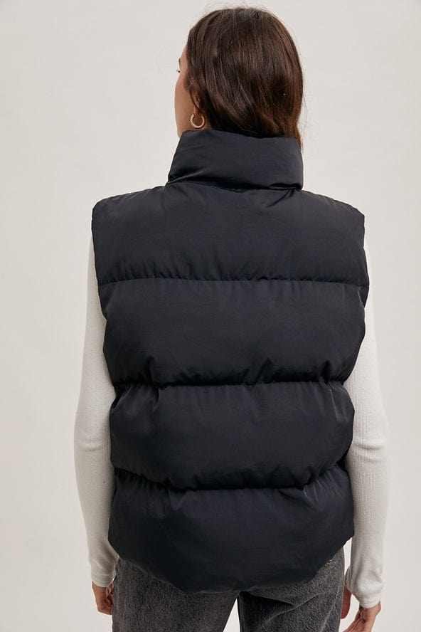 Bluivy Bluivy Zipper Front Puffer Vest, Black - Little Miss Muffin Children & Home