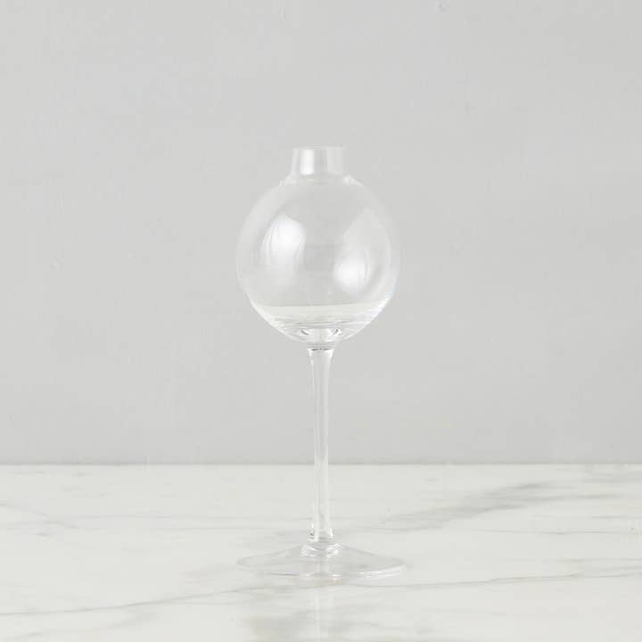 clear small flower vase