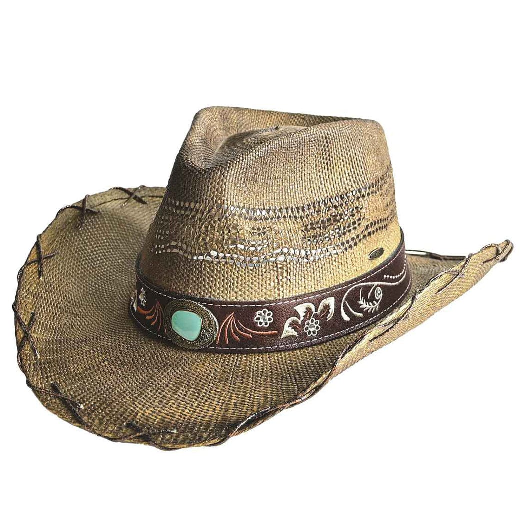 Fashion City Fashion City Vented Cowboy Hat with Metallic Edge Stitching - Little Miss Muffin Children & Home