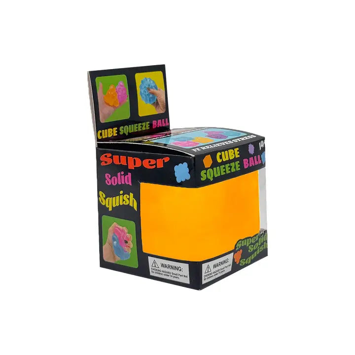 Orange Cube 5.5cm Nice Cube Translucent Slow Rising Stress Relief Squeeze Toy