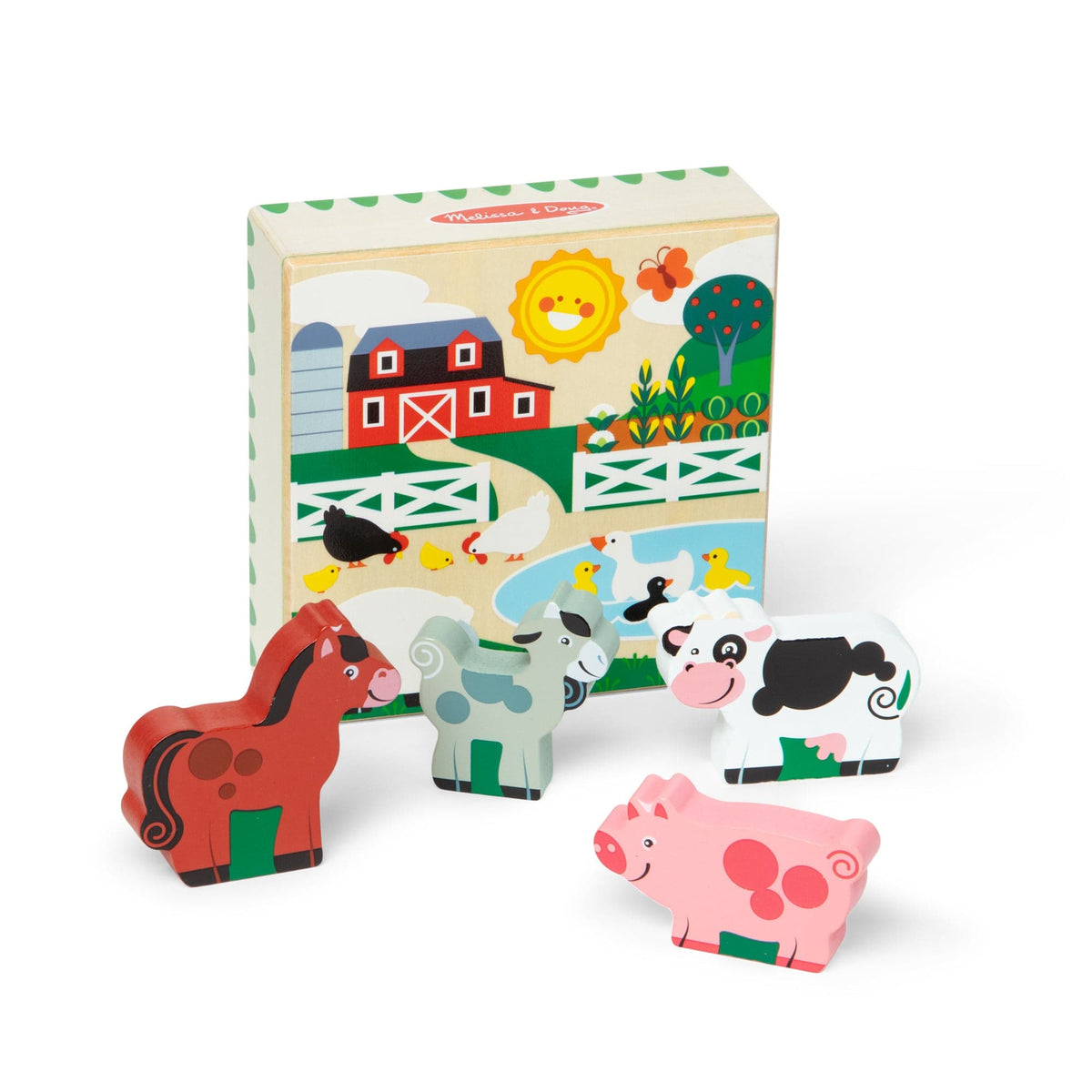 Melissa & Doug Wooden Animal Matching Farm - Little Miss Muffin Children & Home