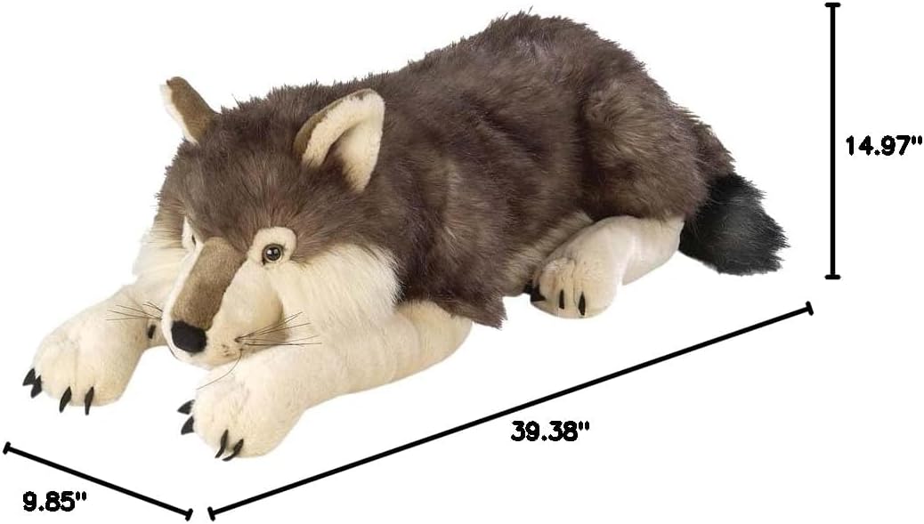Wild Republic Cuddlekins Jumbo Wolf - Little Miss Muffin Children & Home
