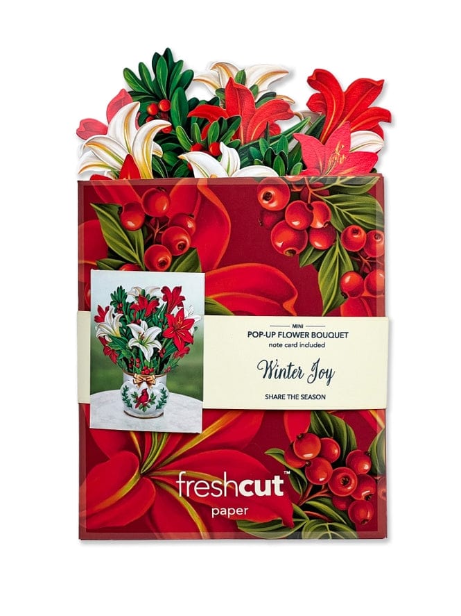 FreshCut Paper FreshCut Paper Mini Winter Joy Pop-Up Greeting Card - Little Miss Muffin Children & Home