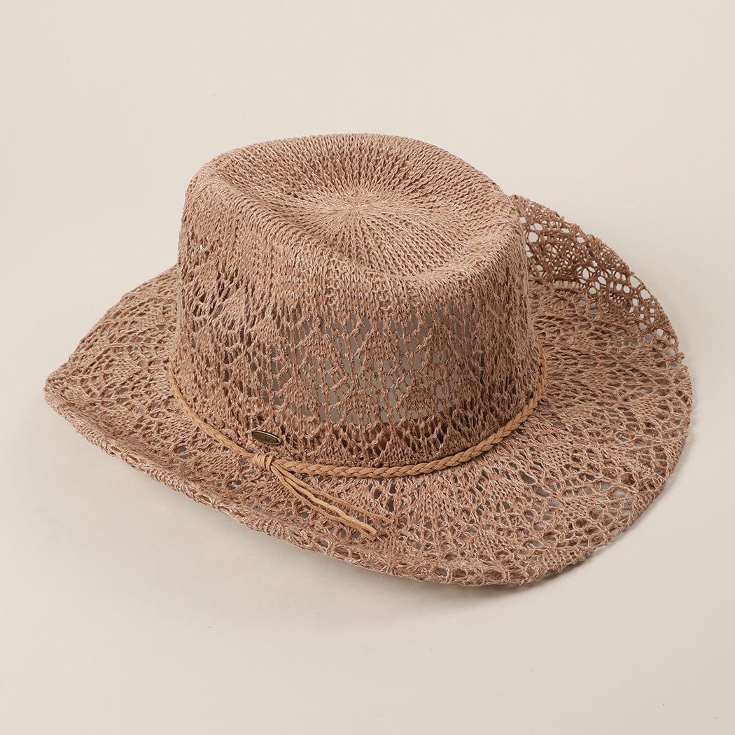 Fashion City Fashion City Lace Pattern Braided Band Deco Adjustable Sun Hat - Little Miss Muffin Children & Home