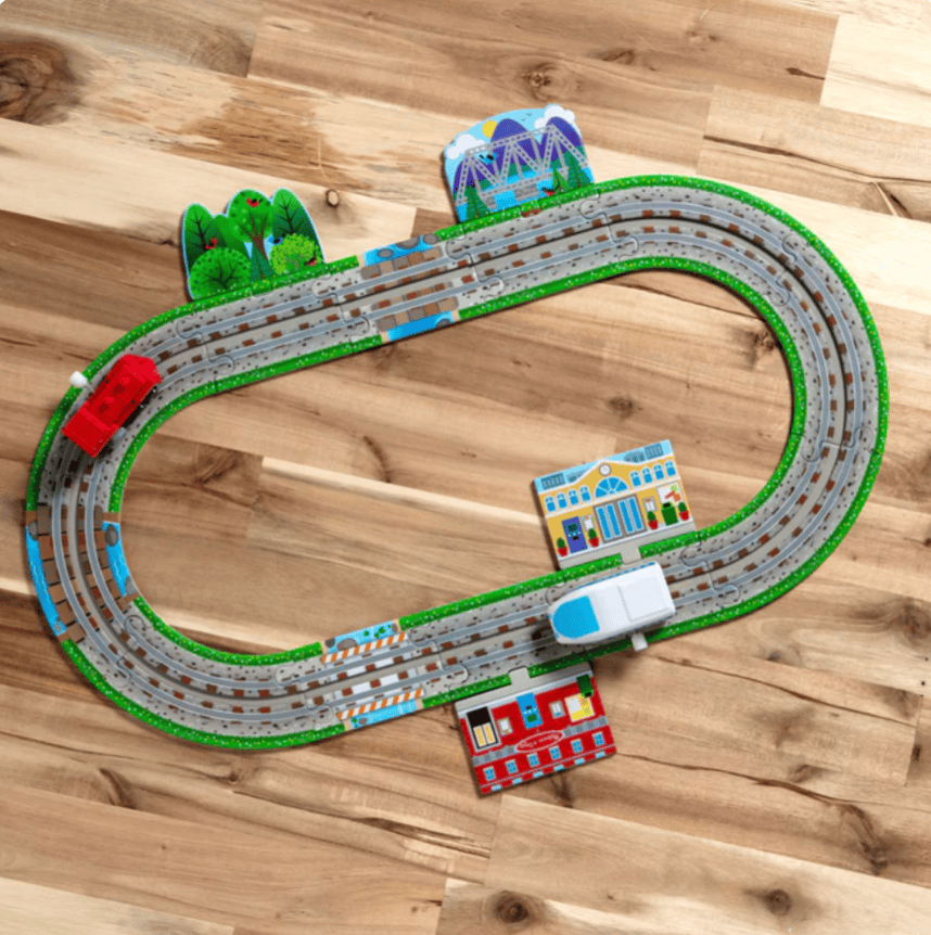 Design Your Own Railroad Floor Puzzle