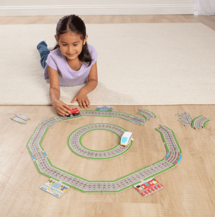 Design Your Own Railroad Floor Puzzle