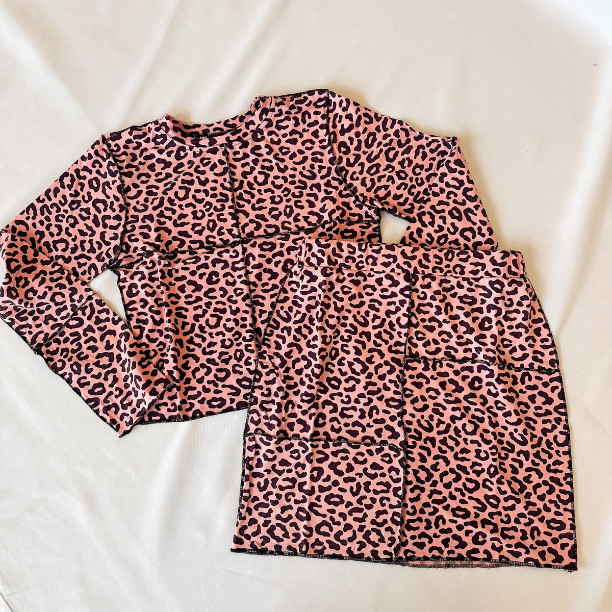 Joyous and Free Mix Up Skirt in Rose Leopard - Little Miss Muffin Children & Home