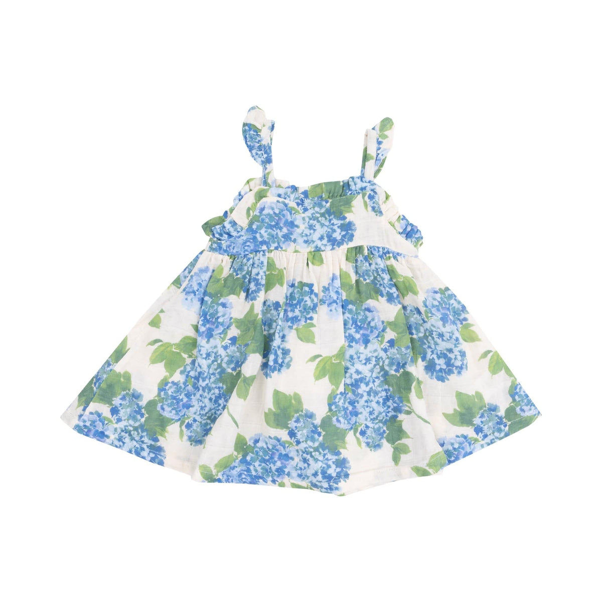 Angel Dear Angel Dear Watercolor Hydrangeas Paperbag Ruffle Sundress - Little Miss Muffin Children & Home