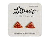 Lilliput Little Things Lilliput Little Things Pizza Earrings - Little Miss Muffin Children & Home