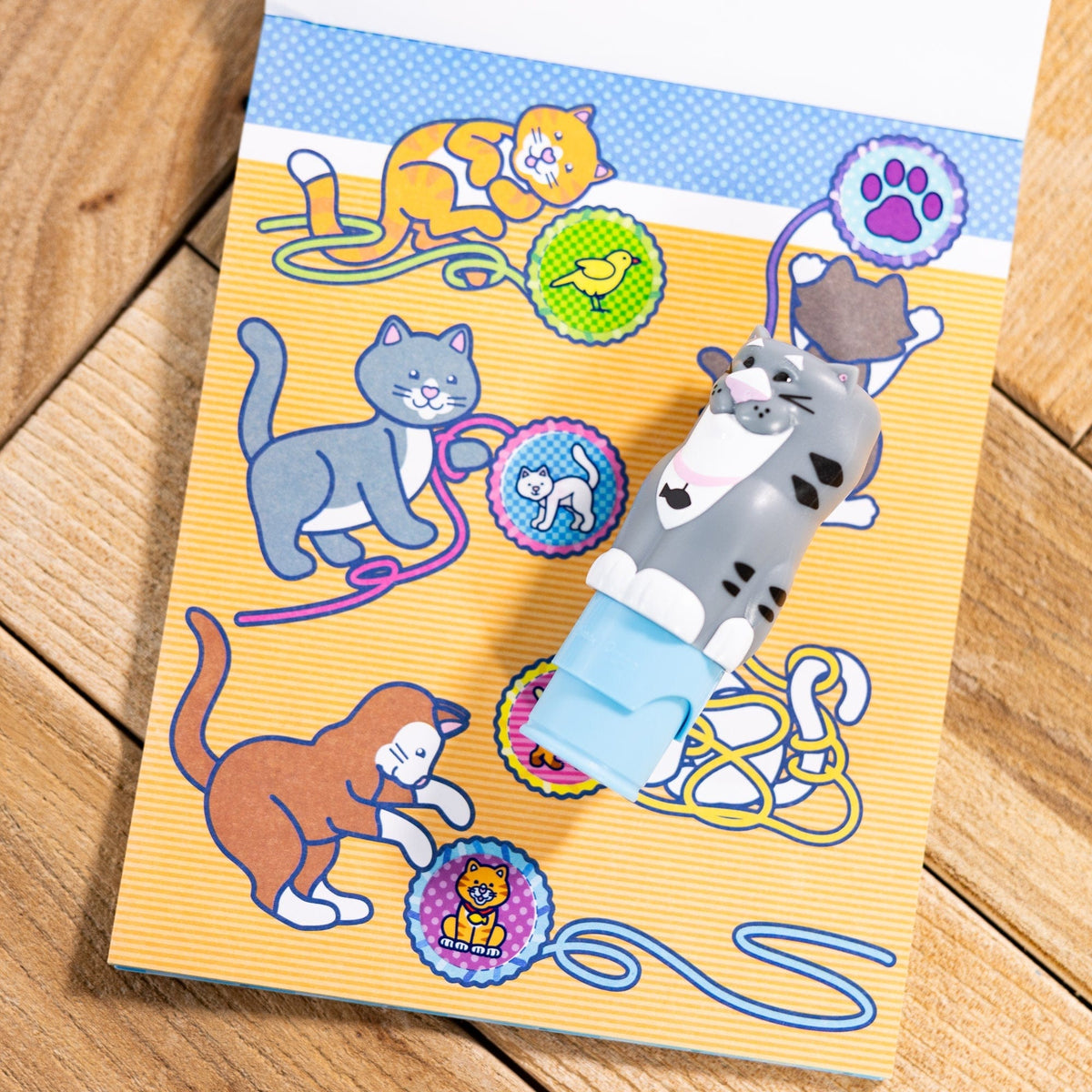 Melissa & Doug Melissa & Doug Sticker WOW!® Activity Pad & Sticker Stamper - Cat - Little Miss Muffin Children & Home