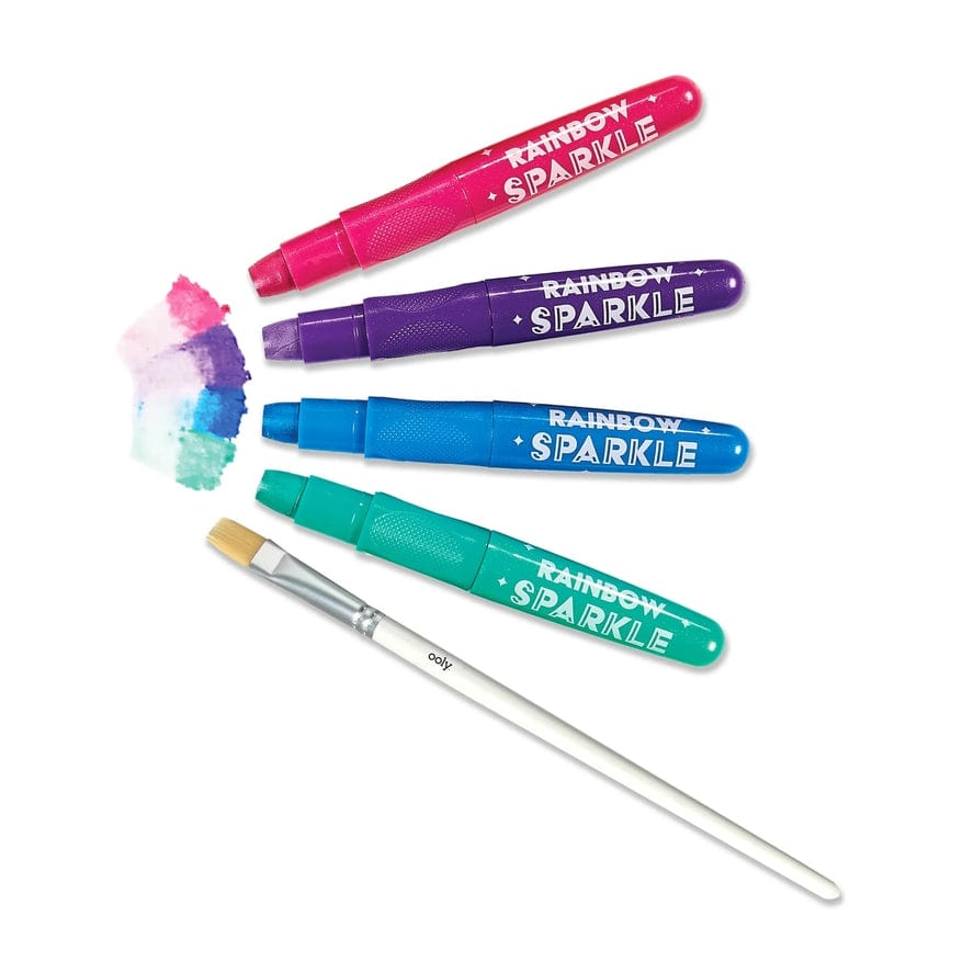 Ooly Ooly Rainbow Sparkle Watercolor Gel Crayons, Set of 12 - Little Miss Muffin Children & Home