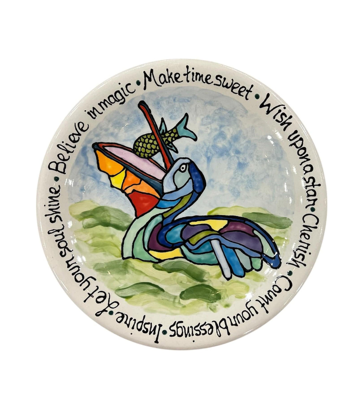 Jan Salzer Art Jan Salzer Pelican Cake Plate - Little Miss Muffin Children & Home