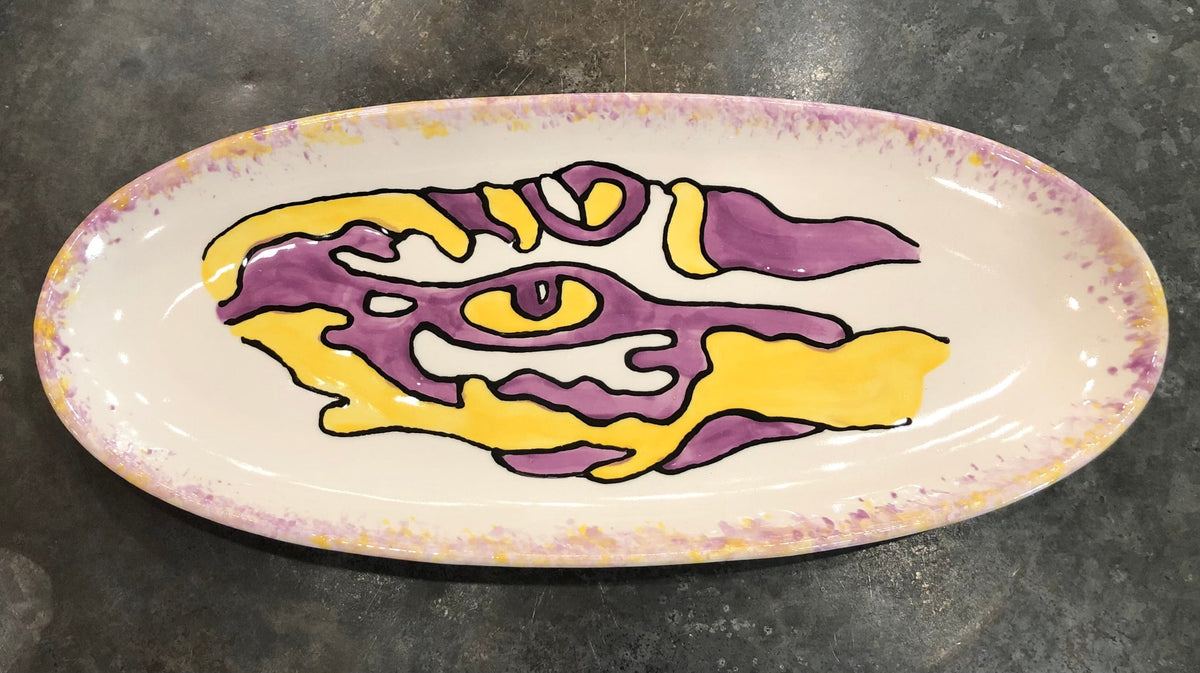 Jan Salzer Art Small French Bread Platter, LSU - Little Miss Muffin Children & Home