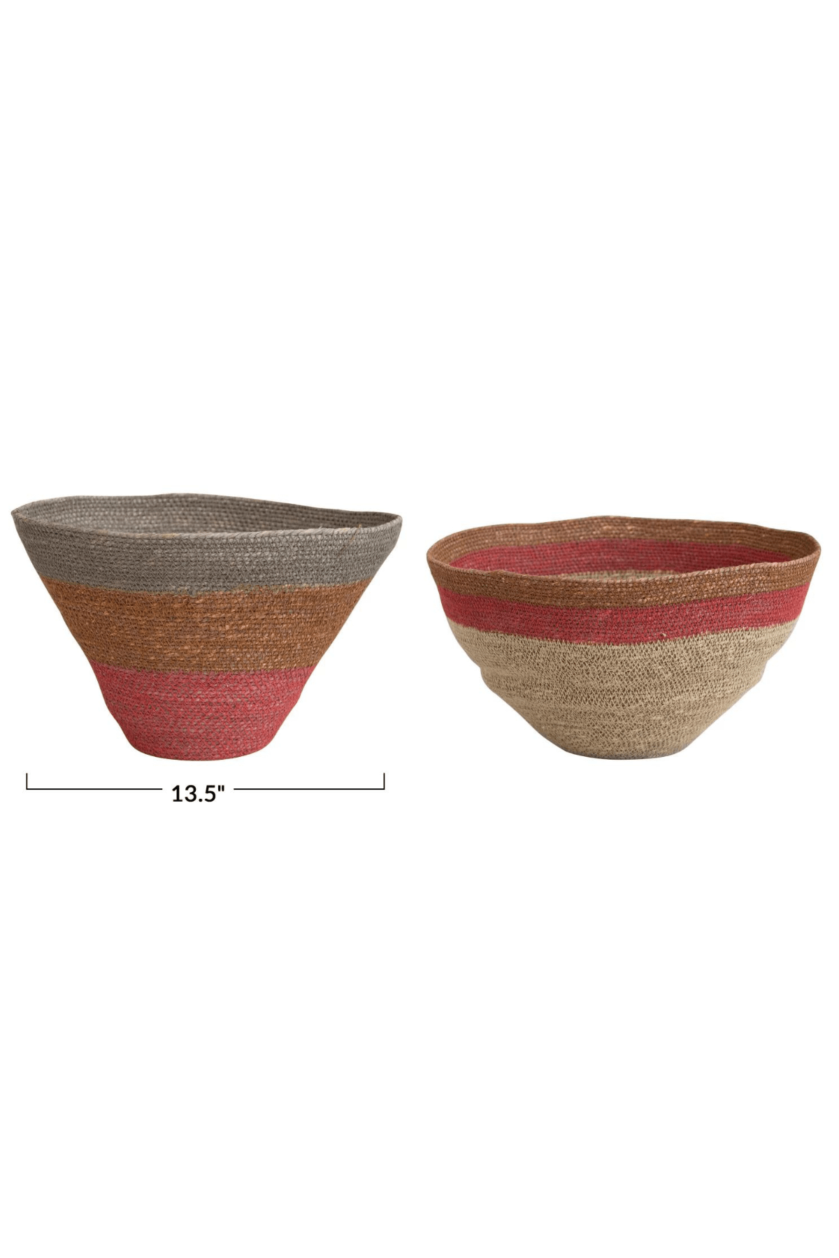 Creative Co-op Creative Co-op Heirloom Hand-Woven Seagrass Nesting Baskets, 2 Styles Available - Little Miss Muffin Children & Home