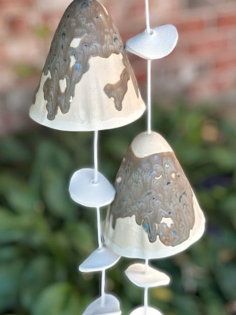 Poor House Pottery Double Mushroom Wind Chime - Little Miss Muffin Children & Home