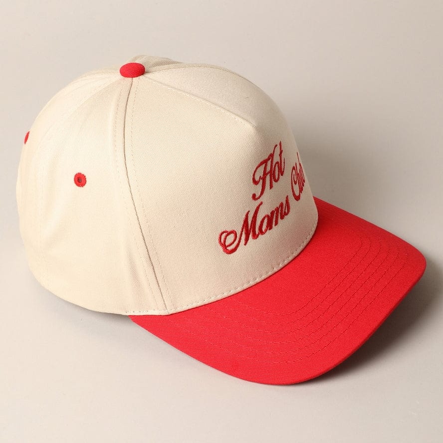 Fashion City Fashion City Hot Moms Club Trucker Baseball Cap, Red - Little Miss Muffin Children & Home