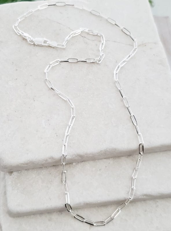 Sosie Designs Sosie Designs Sterling Silver 18" Paper Clip Chain Necklace - Little Miss Muffin Children & Home