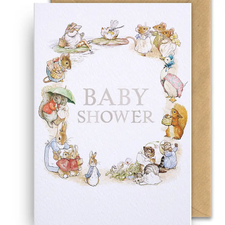Baby Shower Greeting Card Beatrix Potter Hype