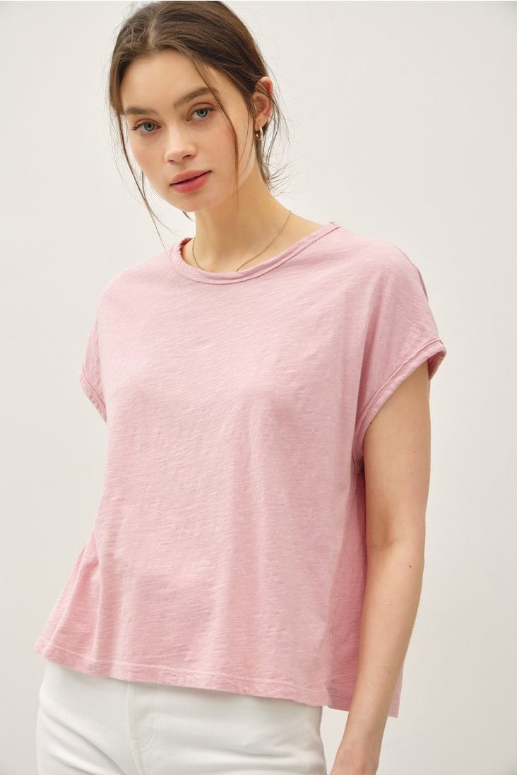 Be Cool Exposed Seam Detail Boxy Muscle Top - Little Miss Muffin Children & Home