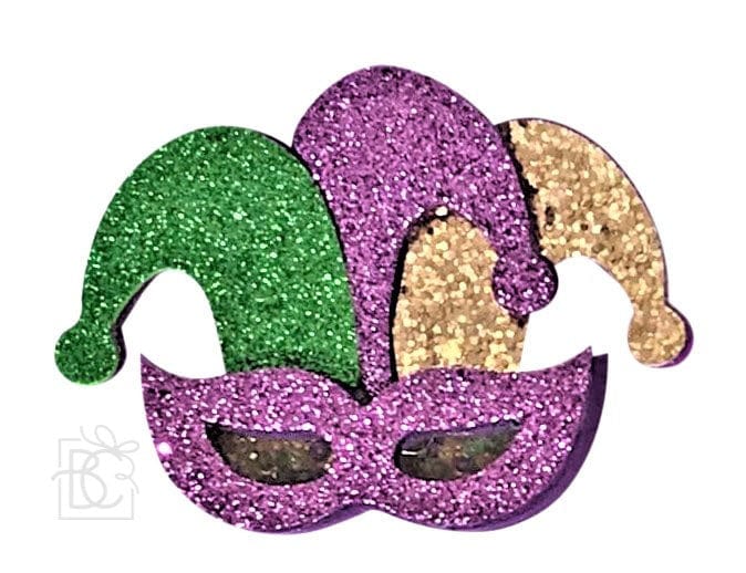 Beyond Creations Beyond Creations Mardi Gras Glitter Jester Hat On Pinch Clip - Little Miss Muffin Children & Home