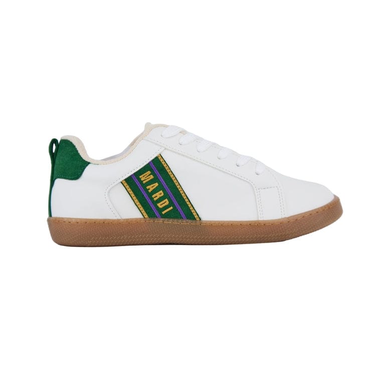 Maker's Shoes Maker's Shoes Mardi Gras Billie Sneakers with Green Trim - Little Miss Muffin Children & Home