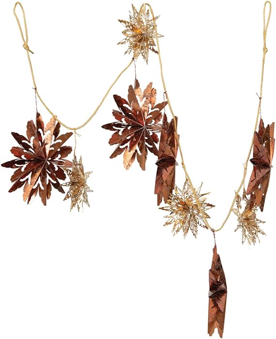 Creative Co-Op Creative Co-op Paper Snowflake Garland in Kraft Box - Little Miss Muffin Children & Home