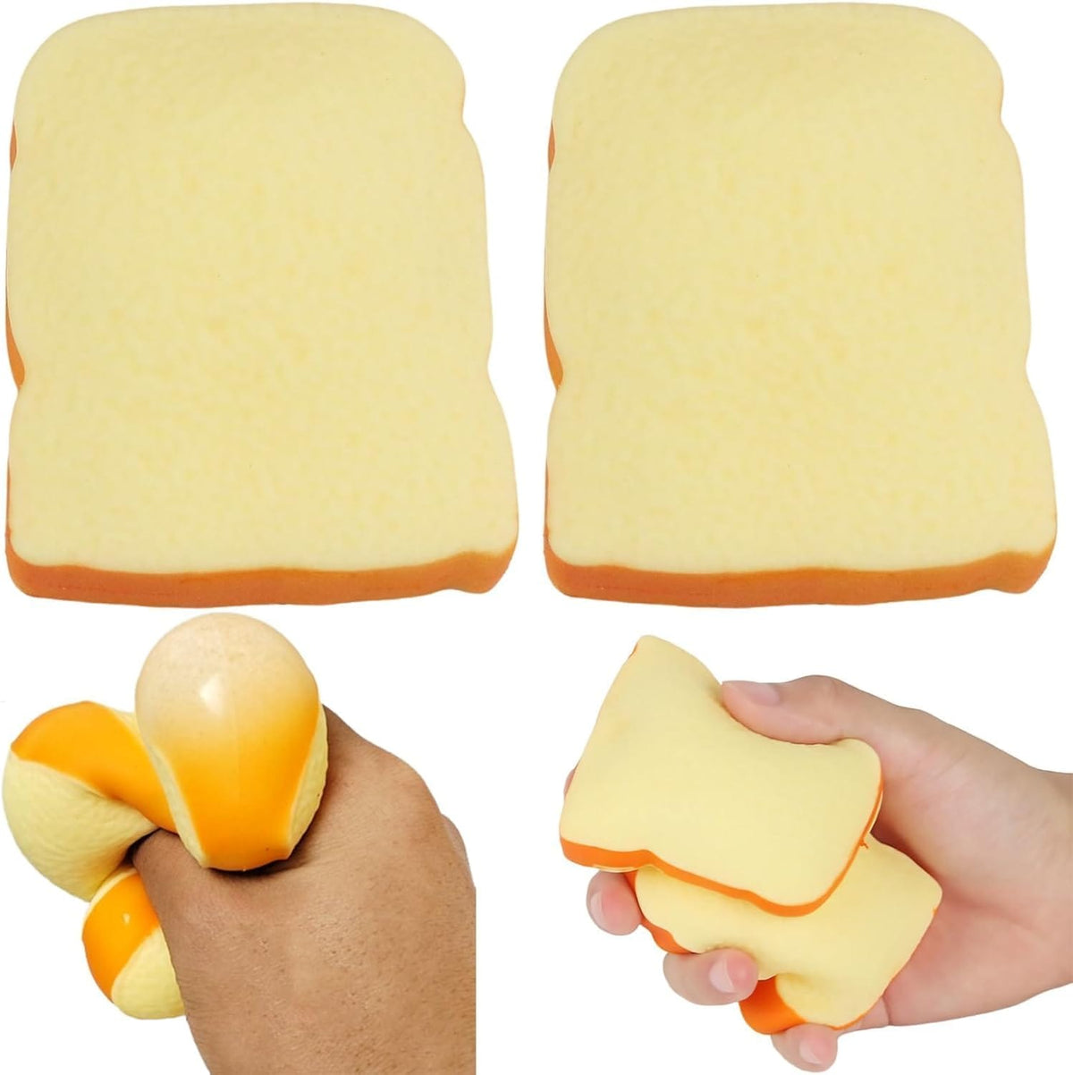 Bread Slice Squishy Stress Relief Toy