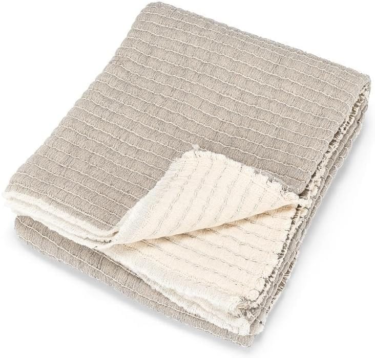 Abbott Abbott Overstitch Throw in Grey - Little Miss Muffin Children & Home