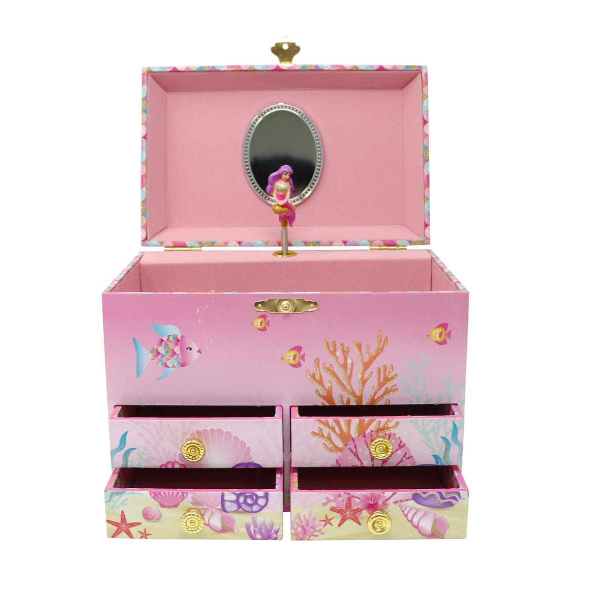 Pink Poppy Pink Poppy Medium Mermaid Musical Jewellery Box - Little Miss Muffin Children & Home