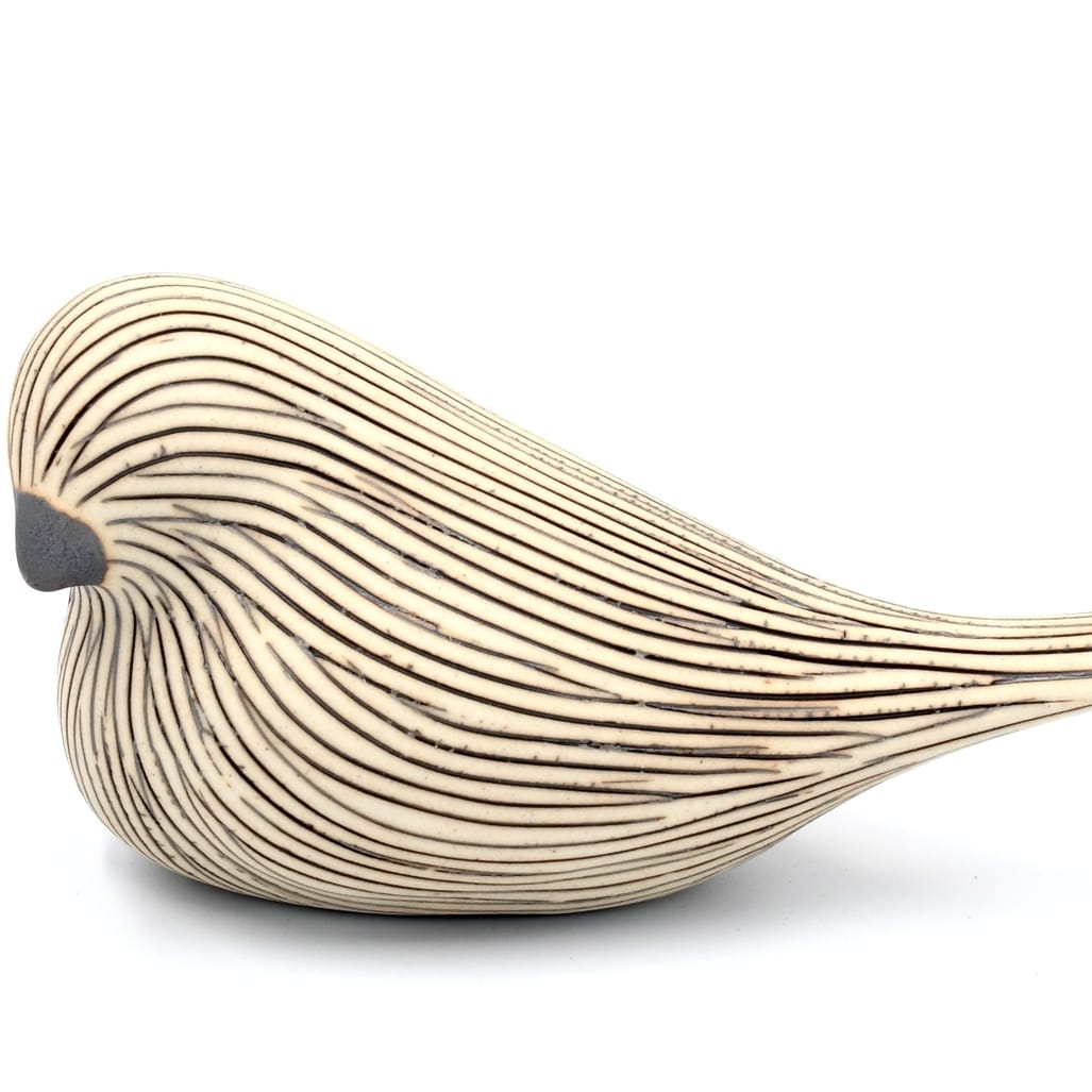 Mini Bird-Brown Porcelain Ceramic Sculpture Ornament
