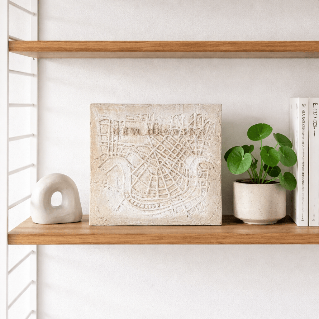 Cream Riverbend Map 10x10