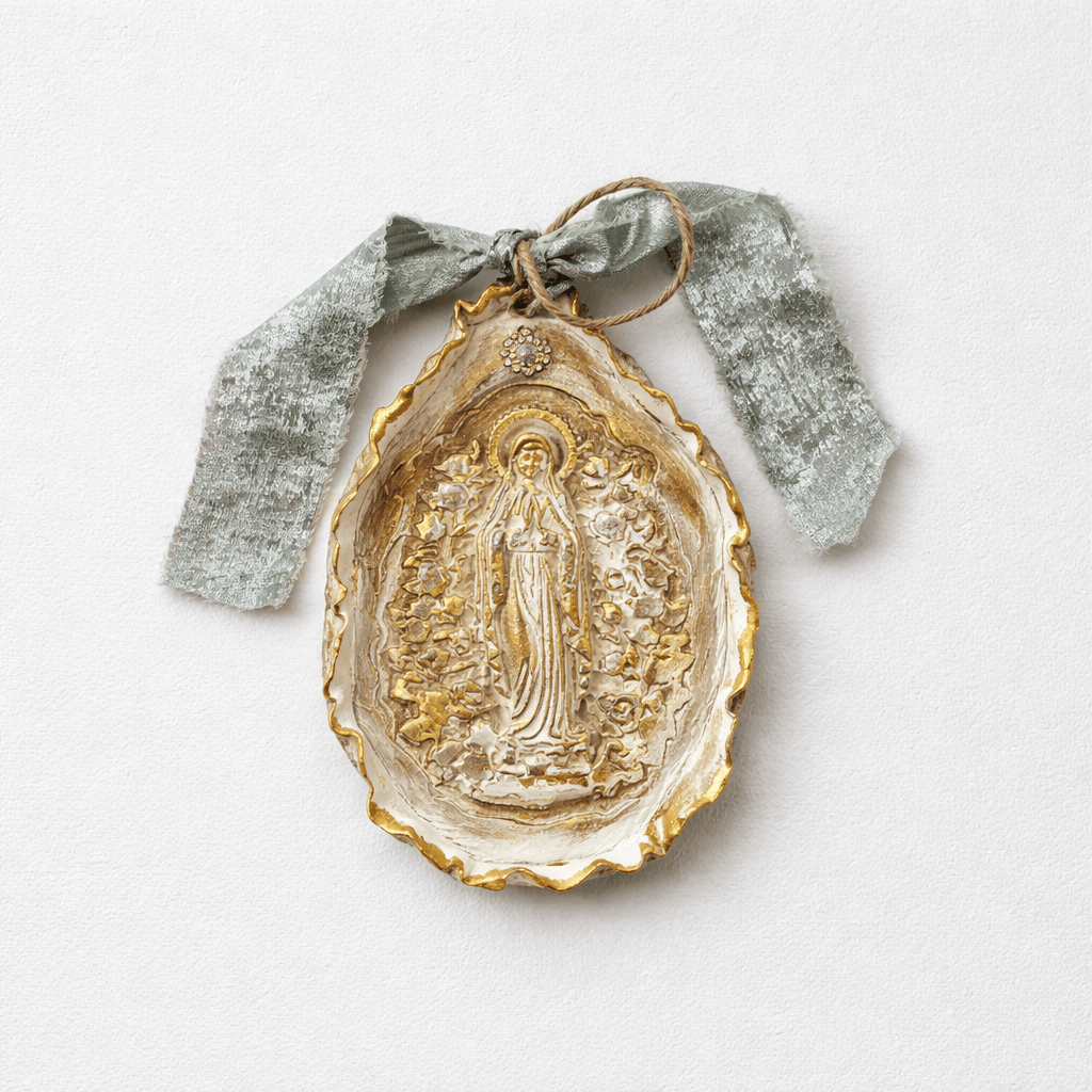 Mary Surronded with Roses Religious Plaque