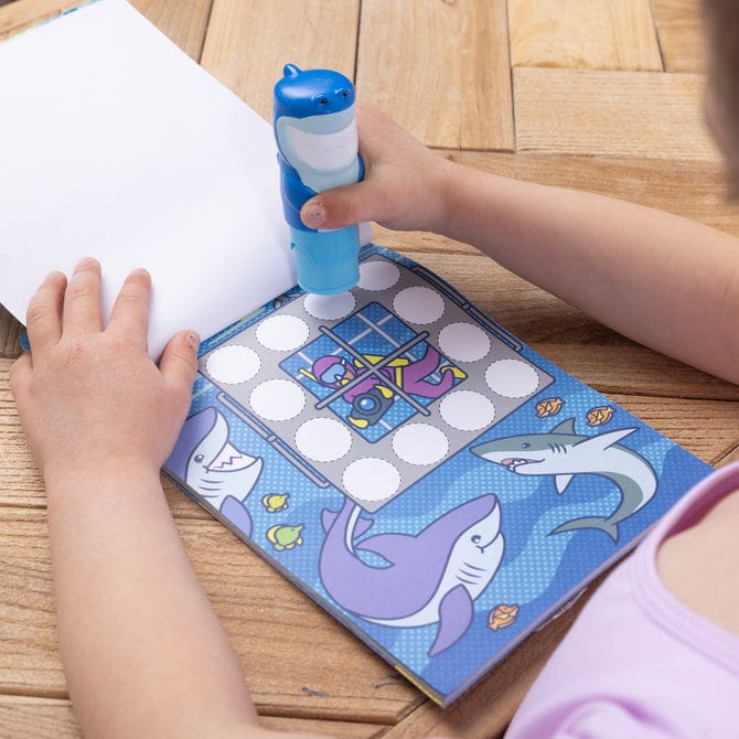 Melissa & Doug Sticker WOW!® Activity Pad & Sticker Stamper - Shark - Little Miss Muffin Children & Home