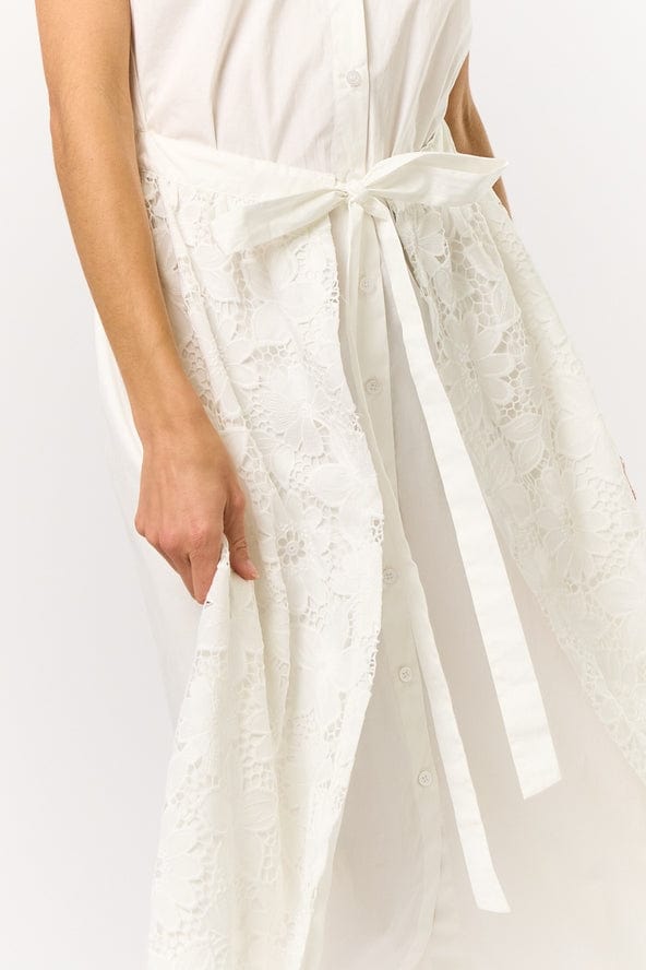how to do a lace up back on a dress Satin Scoop Neck Dress With Lace Up Back main image 1