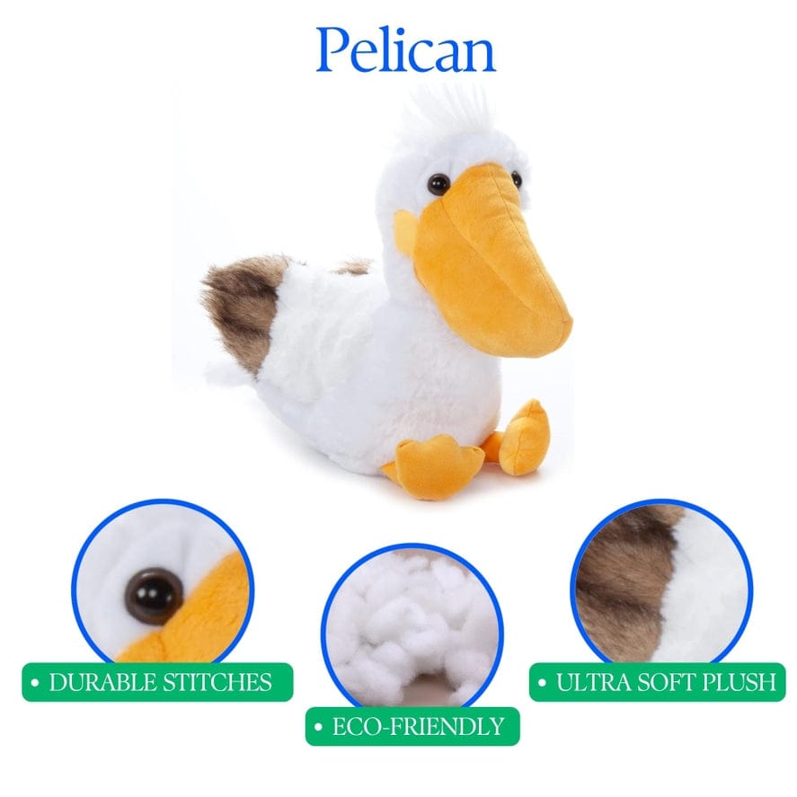 The Petting Zoo Wild Onez Pelican MD 12" - Little Miss Muffin Children & Home