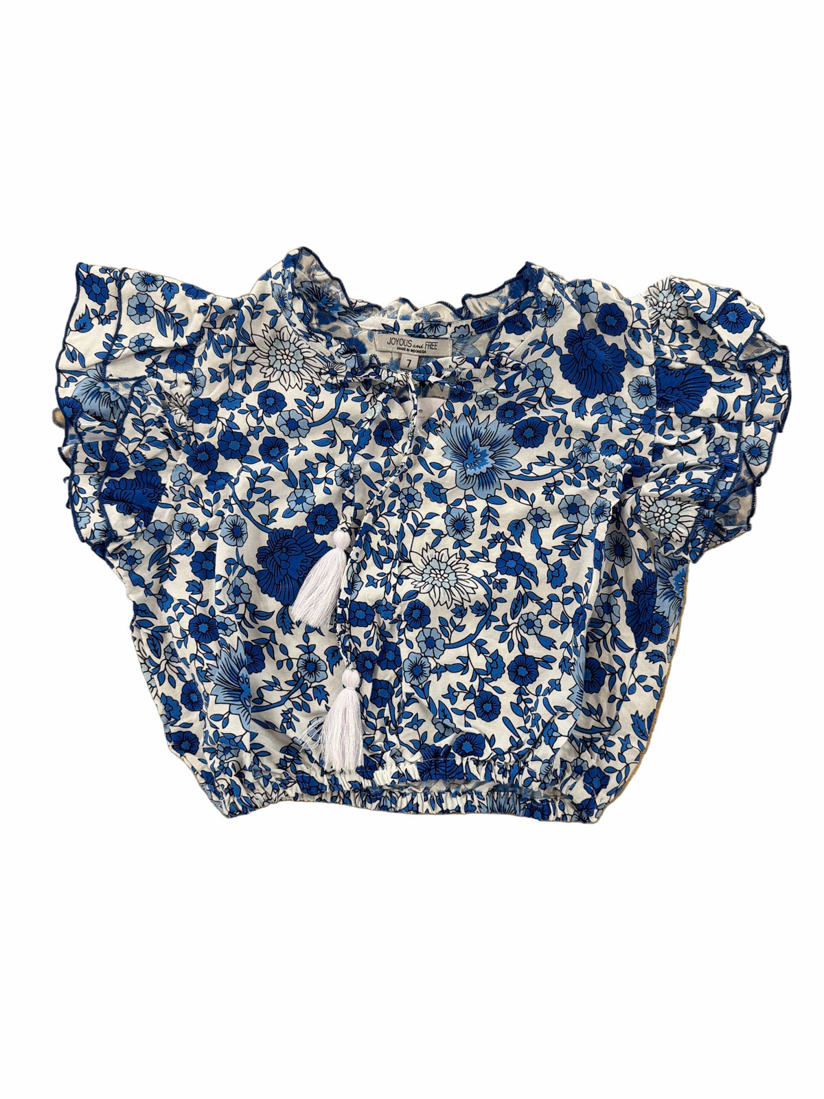 Blue Flower Lennon Top