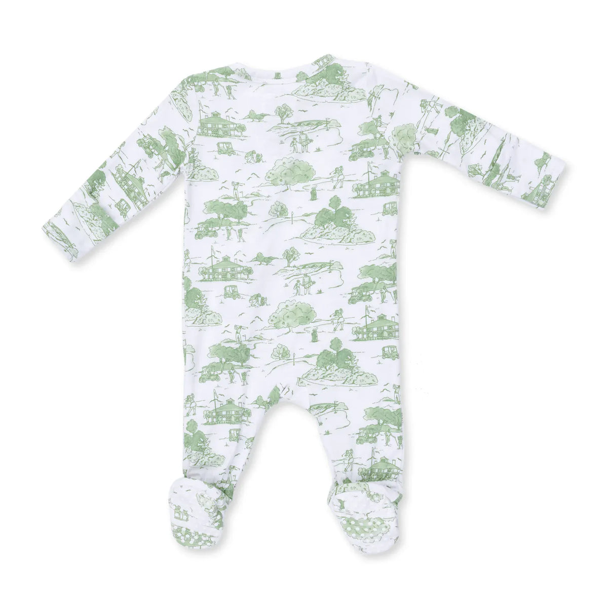 Golf Toile Green 2 Way Zipper Footie