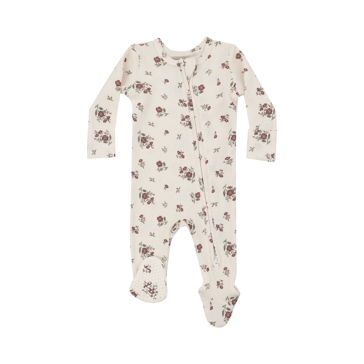 Angel Dear Angel Dear Misty Rose Floral 2 Way Zipper Footie - Little Miss Muffin Children & Home