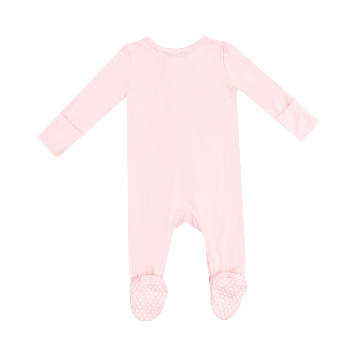 Angel Dear Angel Dear Solid Tickled Pink 2 Way Zipper Footie - Little Miss Muffin Children & Home