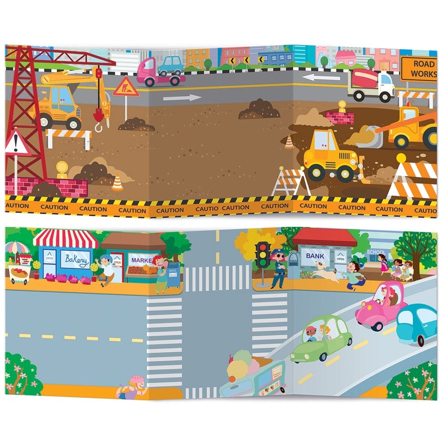 The Piggy Story The Piggy Story Cars & Trucks Reusable Sticker Activity Tote - Little Miss Muffin Children & Home