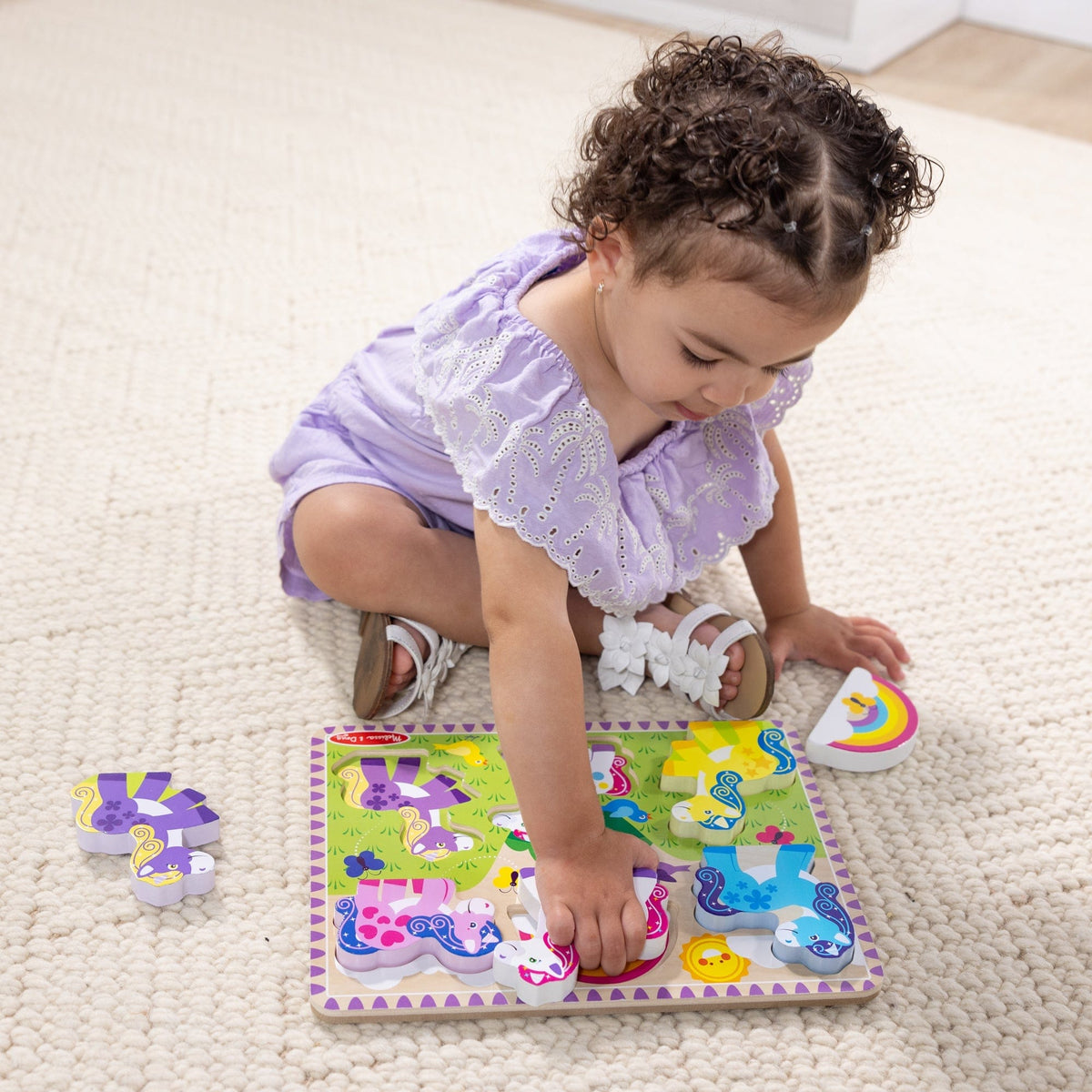 Melissa & Doug Melissa & Doug Unicorn Chunky Puzzle - Little Miss Muffin Children & Home