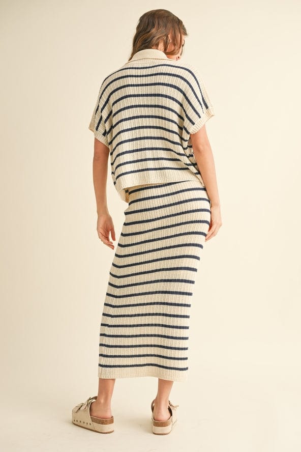 Miou Muse Striped Knit Long Skirt - Little Miss Muffin Children & Home