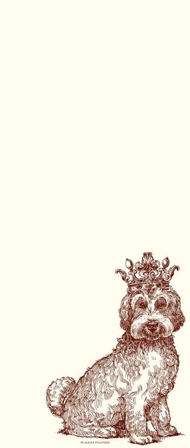 Alexa Pulitzer Royal Labradoodle Long Pad (100 sheets) - Little Miss Muffin Children & Home