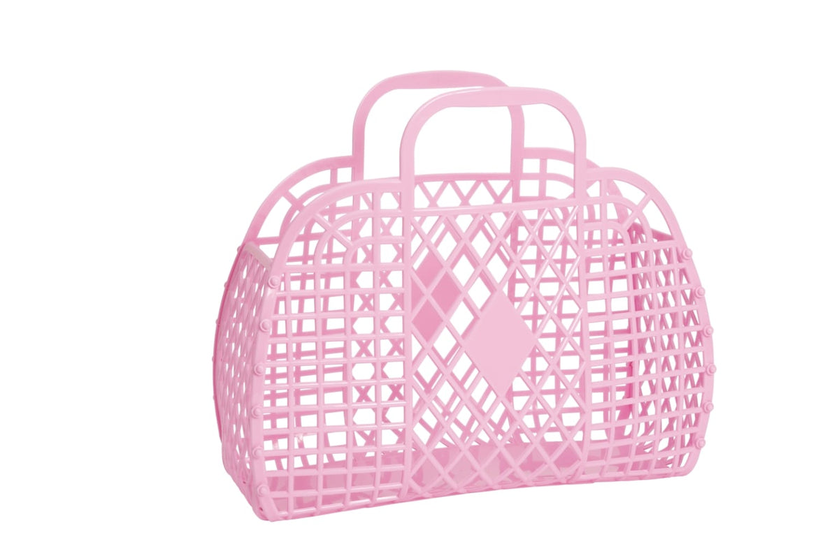 Retro Basket Jelly Bag in Bubblegum Pink