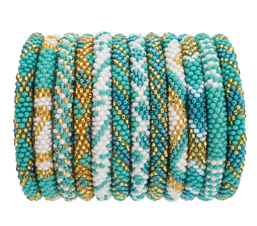 Aid Through Trade Aid Through Trade Roll-On® Bracelets Aquamarine - Little Miss Muffin Children & Home