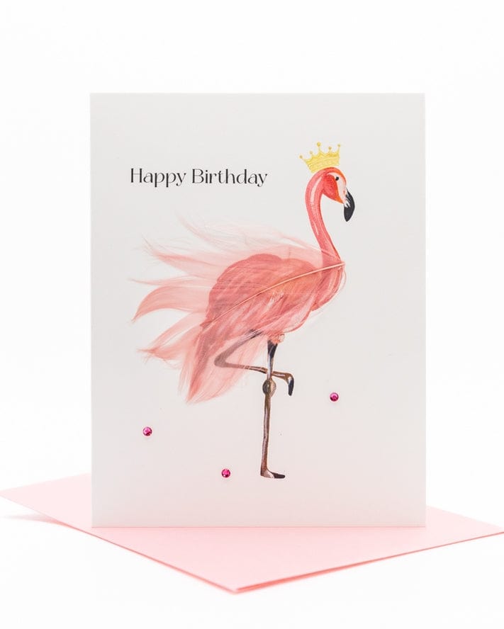 Lavender Vines 'Flamingo Fête' Birthday Greeting Card - Little Miss Muffin Children & Home