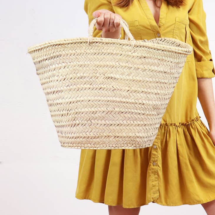 Socco Designs Wholesale Socco Designs Mia French Market Basket Tote - Little Miss Muffin Children & Home