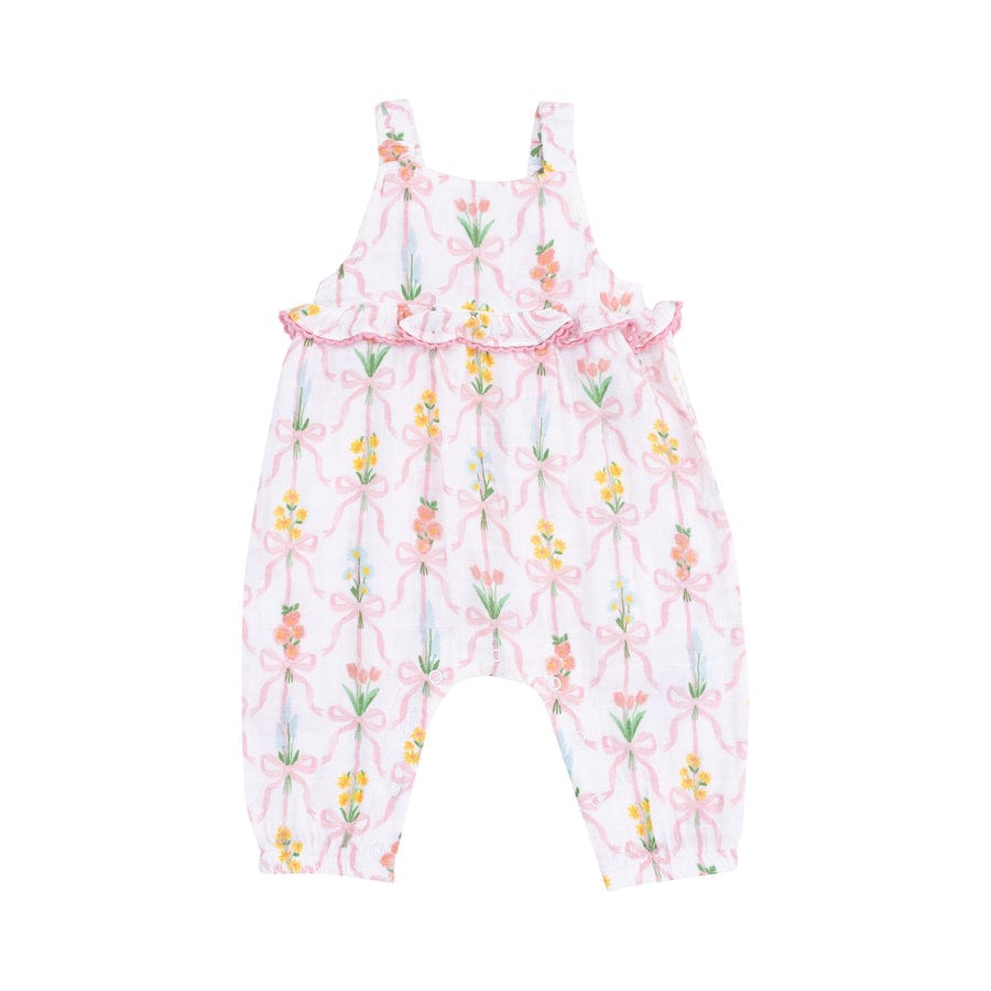 Angel Dear Angel Dear Ruffle Waist Romper Ribbon Bouquets - Little Miss Muffin Children & Home