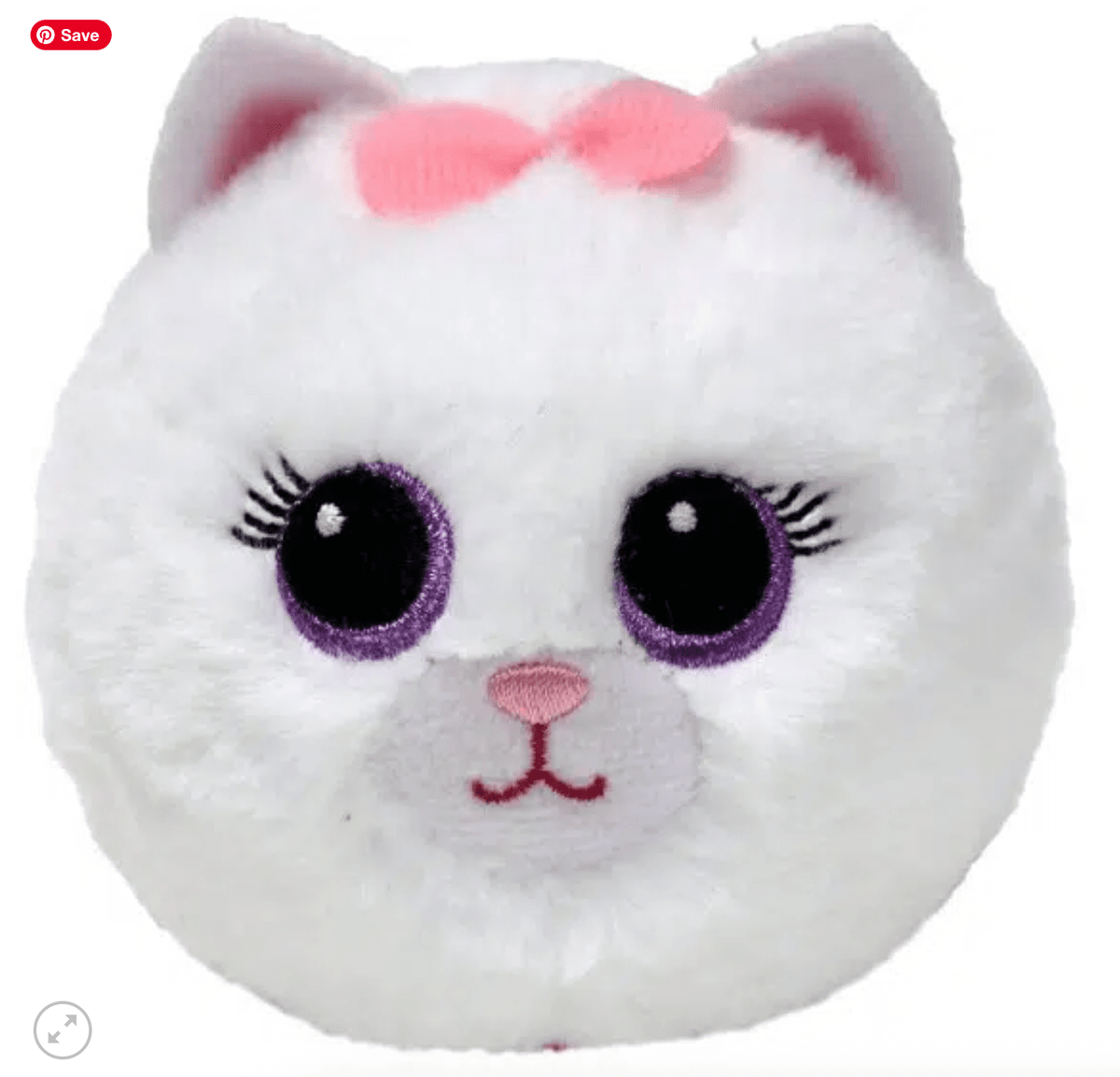Ty Inc Purdy White Cat Beanie Bouncer - Little Miss Muffin Children & Home