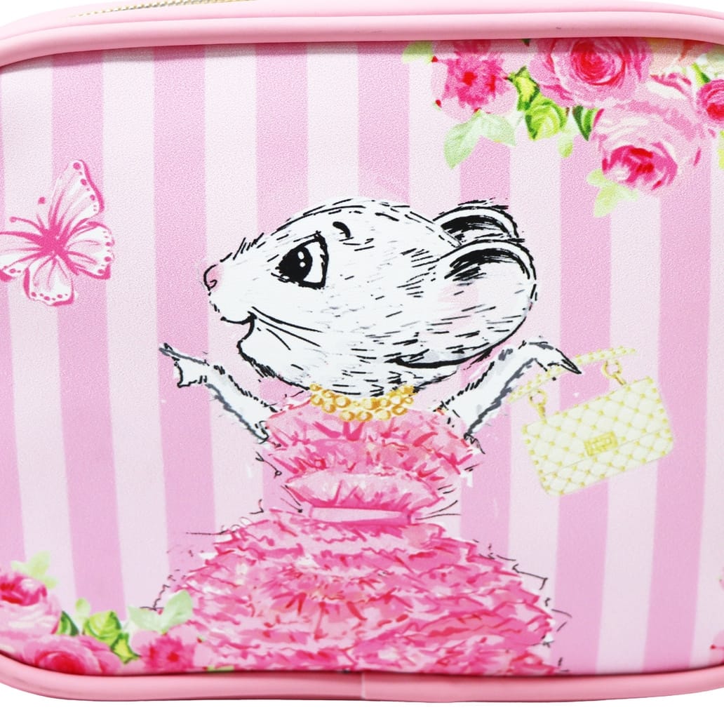 Pink Poppy Claris the Chicest Mouse in Paris Cosmetic Pouch